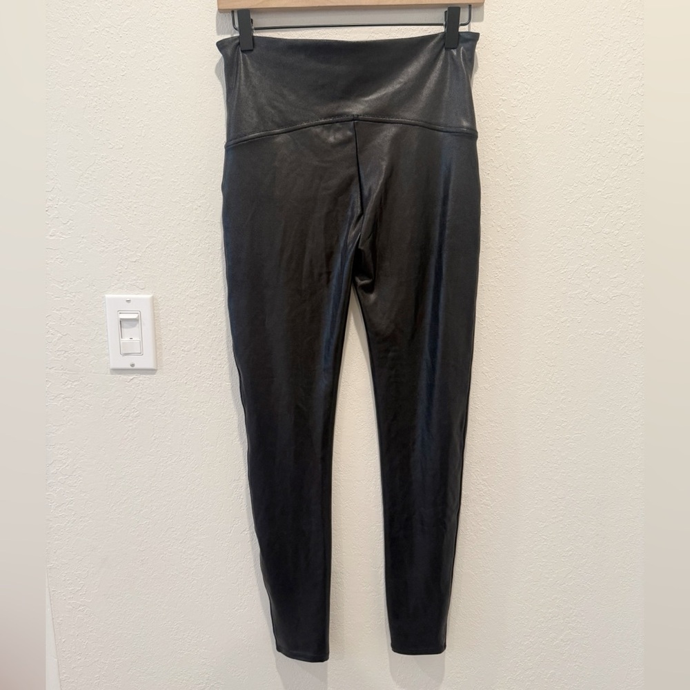 NWT SPANX Faux‎ Leather Leggings in Black size XL - Picture 6 of 9